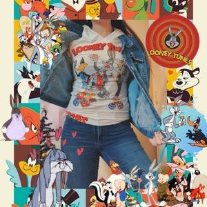 Bedazzled Looney Tunes shirt 🐰❤️
